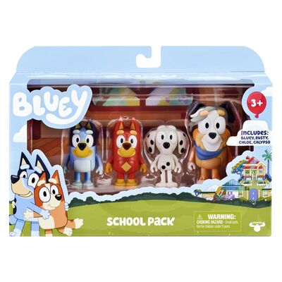 Bluey School Pack Figurines 4 Pack