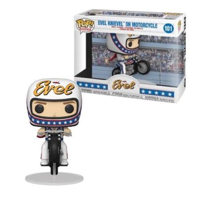 Funko POP Rides Evel Knievel On Motorcycle #101 Vinyl Figure