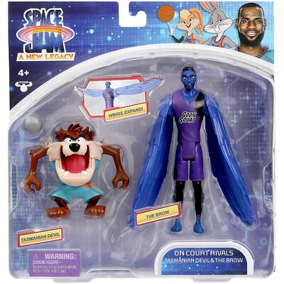 Space Jam New Legacy Buddy Figure 2 Pack On Court Rivals Tasmanian Devil & The Brow