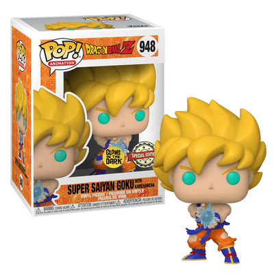 Funko POP Animation Dragonball Z Super Saiyan Goku with Kamehameha Glow #948  