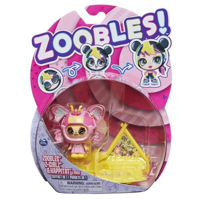 Zoobles Z-Girlz and Happitat 1 pack Assorted