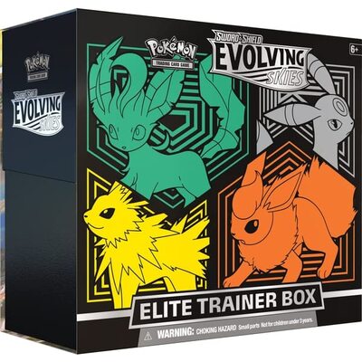 Pokemon TCG: Sword & Shield-Evolving Skies Elite Trainer Box (Jolteon, Flareon, Umbreon & Leafeon))