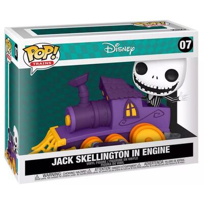 Funko POP Trains Nightmare Before Christmas Jack Skellington In Engine #07 Vinyl Figure