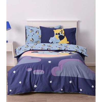 Bluey Sweet Dreams Cotton Quilt Cover Set Double Bed