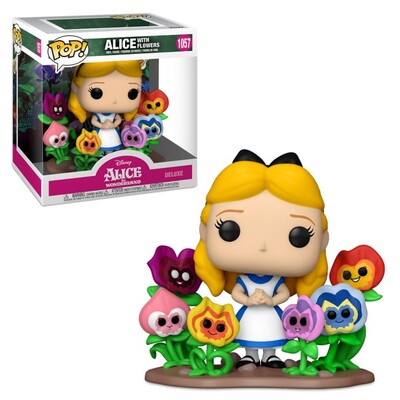 Funko Pop Deluxe Disney Alice in Wonderland Alice with Flowers 70th Anniversary #1057 Vinyl Figure