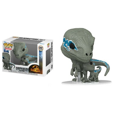 Funko Pop Jurassic World Dominion Velociraptors (Blue & Beta) #1212 Vinyl Figure