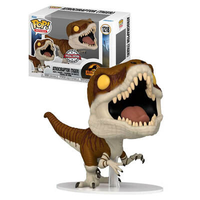 Funko Pop Jurassic World Dominion Atrociraptor (Tiger) #1218 Vinyl Figure