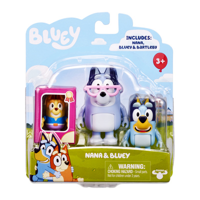 Bluey Christmas Swim Nana Bluey & Bartlebee Figurines 2 Pack