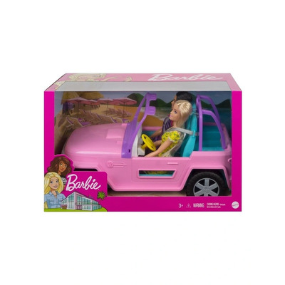 Barbie Dolls And Pink Vehicle GVK02