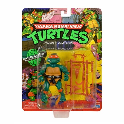 TMNT Teenage Mutant Ninja Turtles Classic Action Figure Michelangelo Weapon: Nunchukus