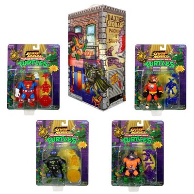 TMNT Teenage Mutant Ninja Turtles 1993 Classic Collection Sewer Heroes 4 pack