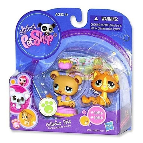 Littlest Pet Shop Collector Pets Baby Tiger Bear #1834 #1835