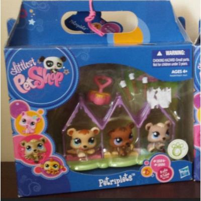 Littlest Pet Shop Petriplets Triplets Bears #1554, #1555 and #1556