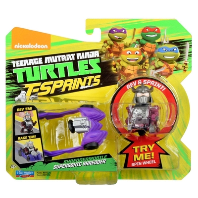 TMNT Ninja Turtles T-Sprints Supersonic Shredder with Shreddermobile