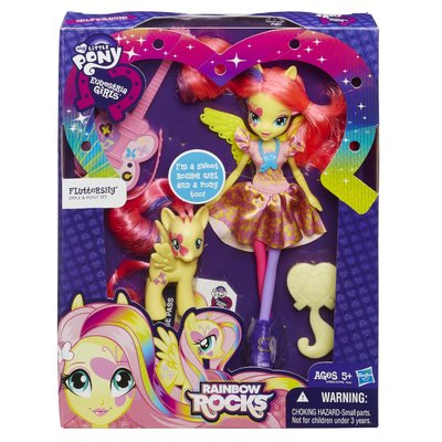 My Little Pony Equestria Girls Rainbow Rocks Fluttershy Doll and Pony Set